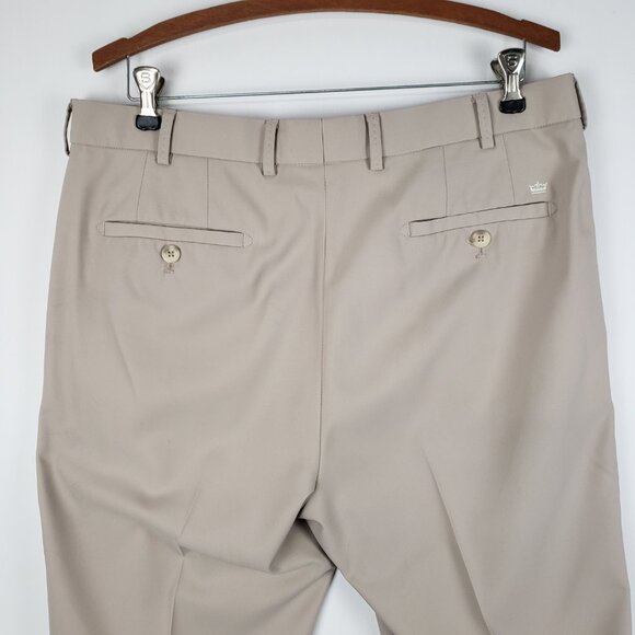 Peter Millar Durham Performance Pant Wicking Khaki Golf Trouser Mens Size 35x30 - Picture 7 of 13